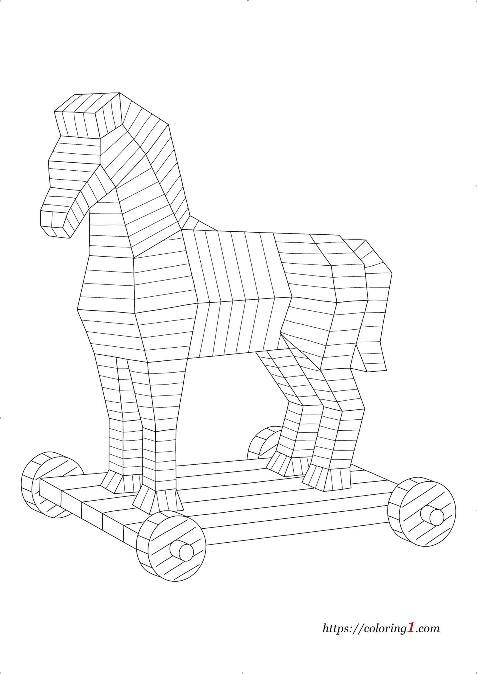 Trojan Horse coloring page