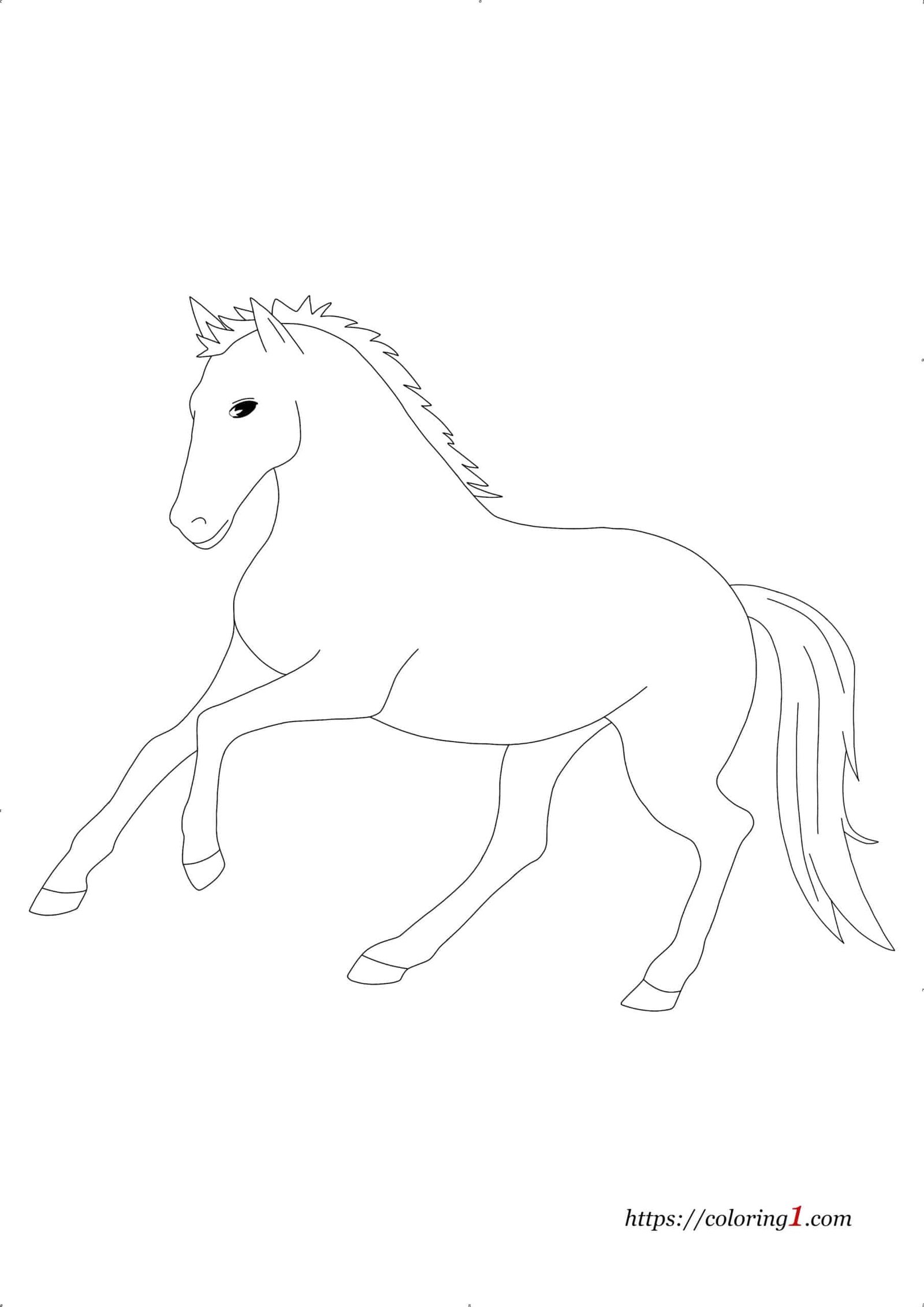Wild Horse coloring page