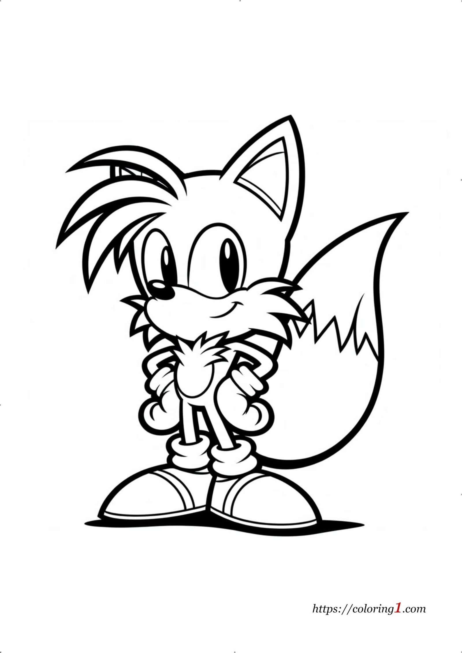 Tails The Fox - Free Coloring Sheet (2024)