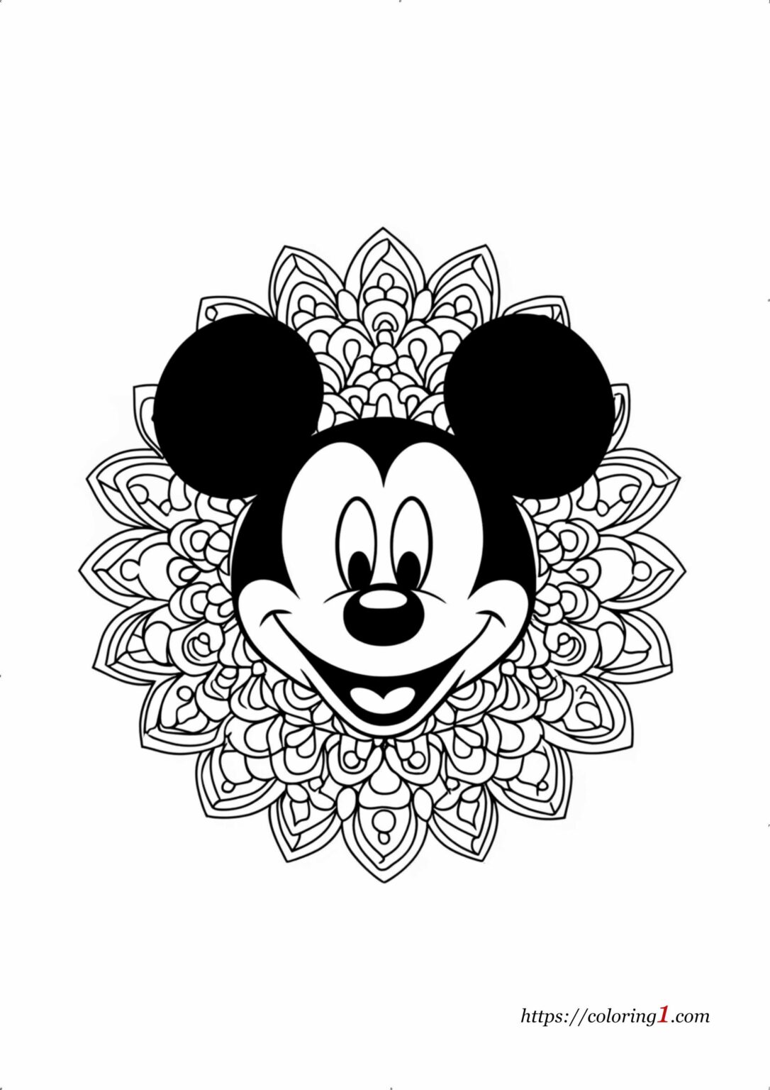 disney coloring pages mandala