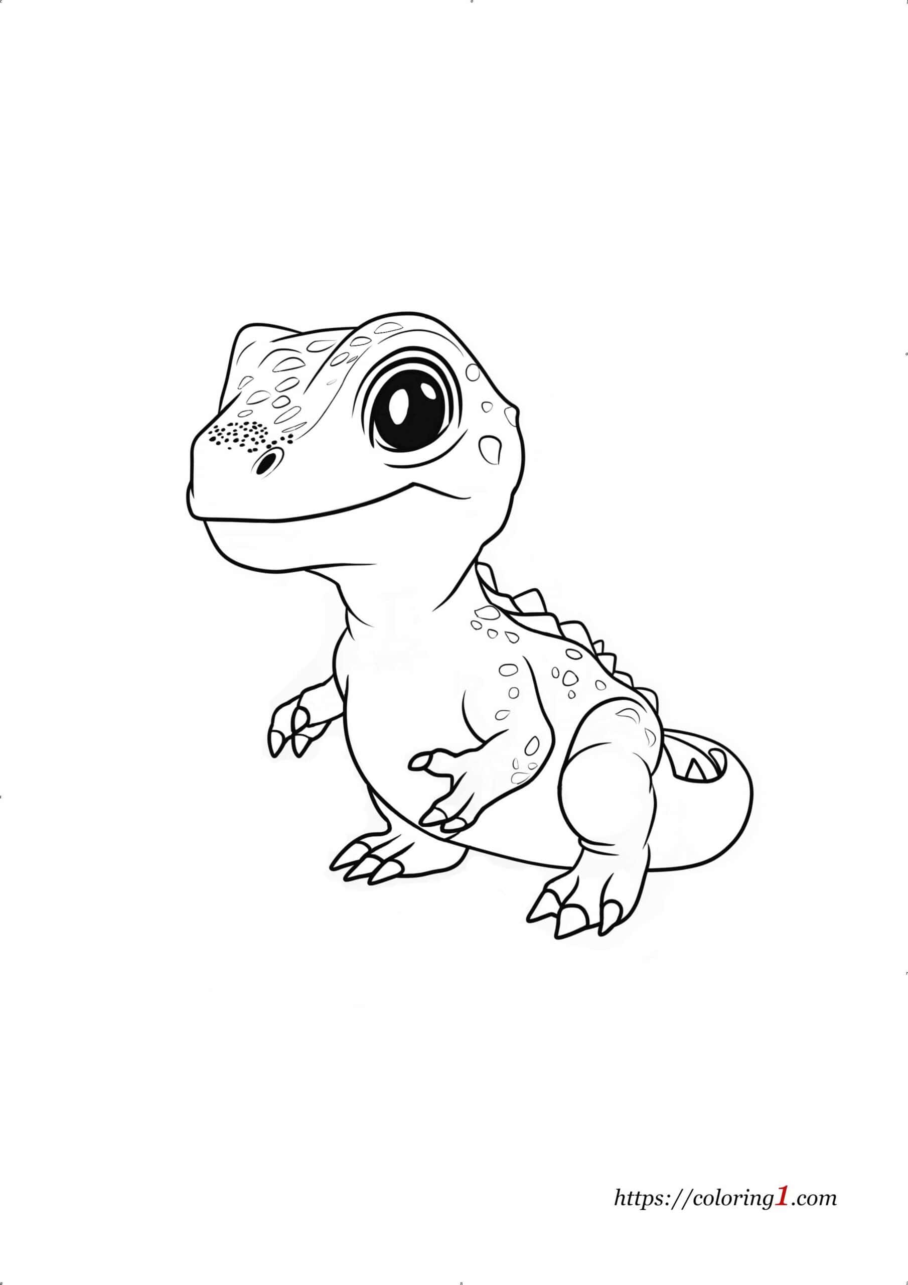 Baby Dinosaur coloring page to print
