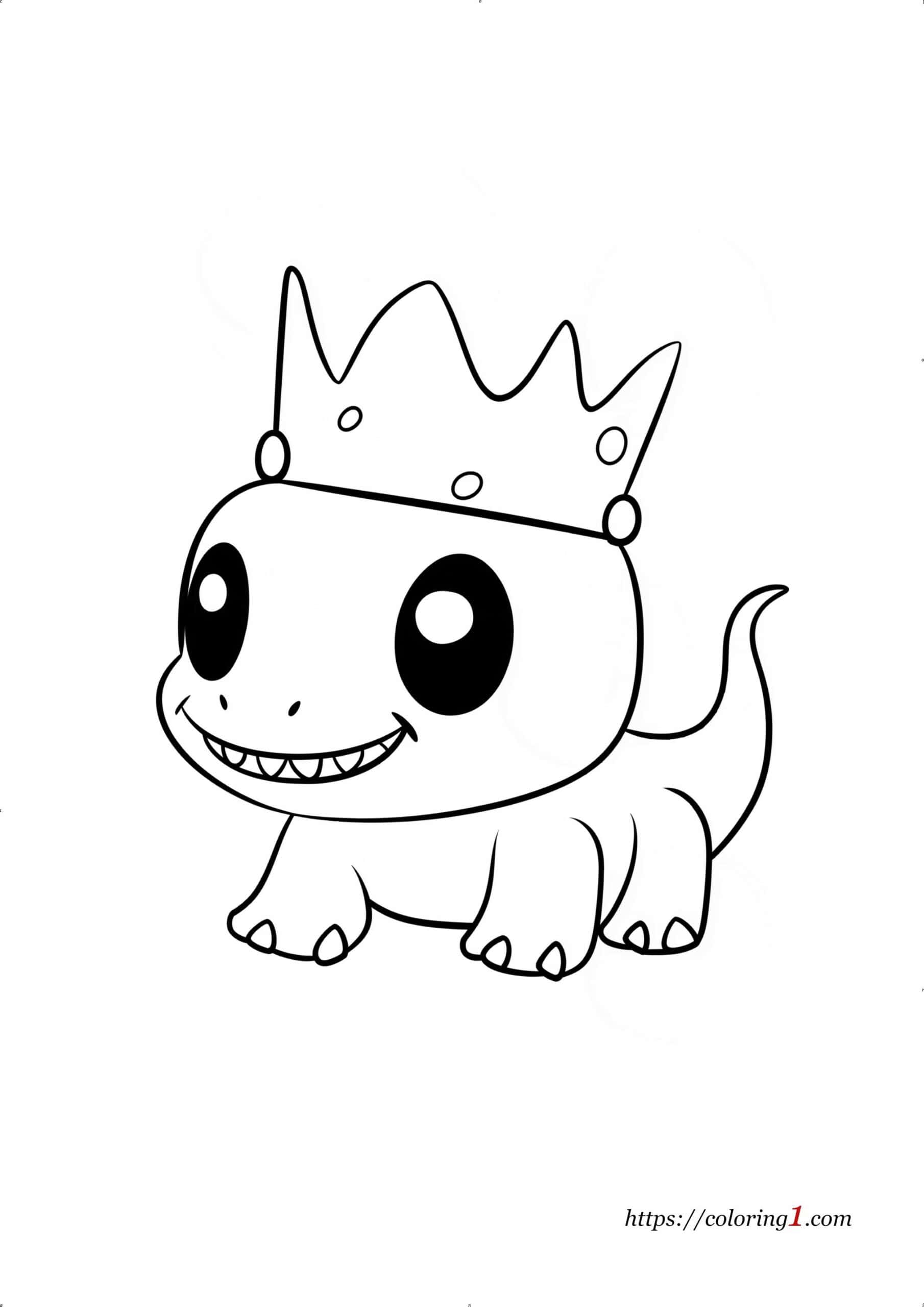 Dinosaur King coloring page for boys and girls